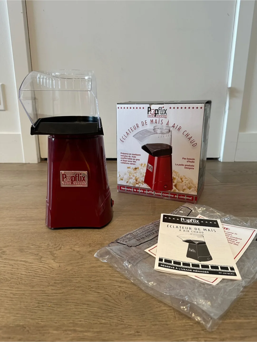 Popflix Hot Air Popcorn Popper-New thumbnail