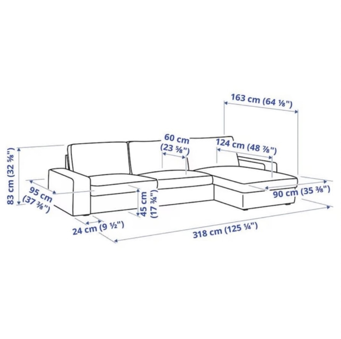 IKEA Kivik 3 Sofas $450- all must go - photo 5