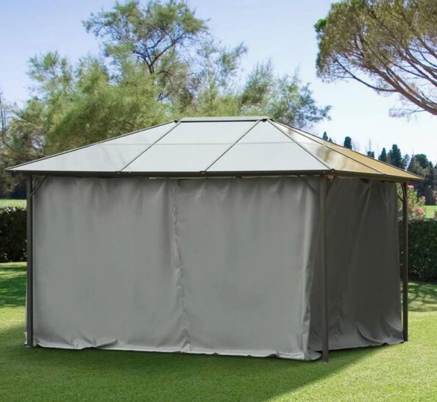 10' x 12' UNIVERSAL GAZEBO SIDEWALL CURTAINS X4 thumbnail