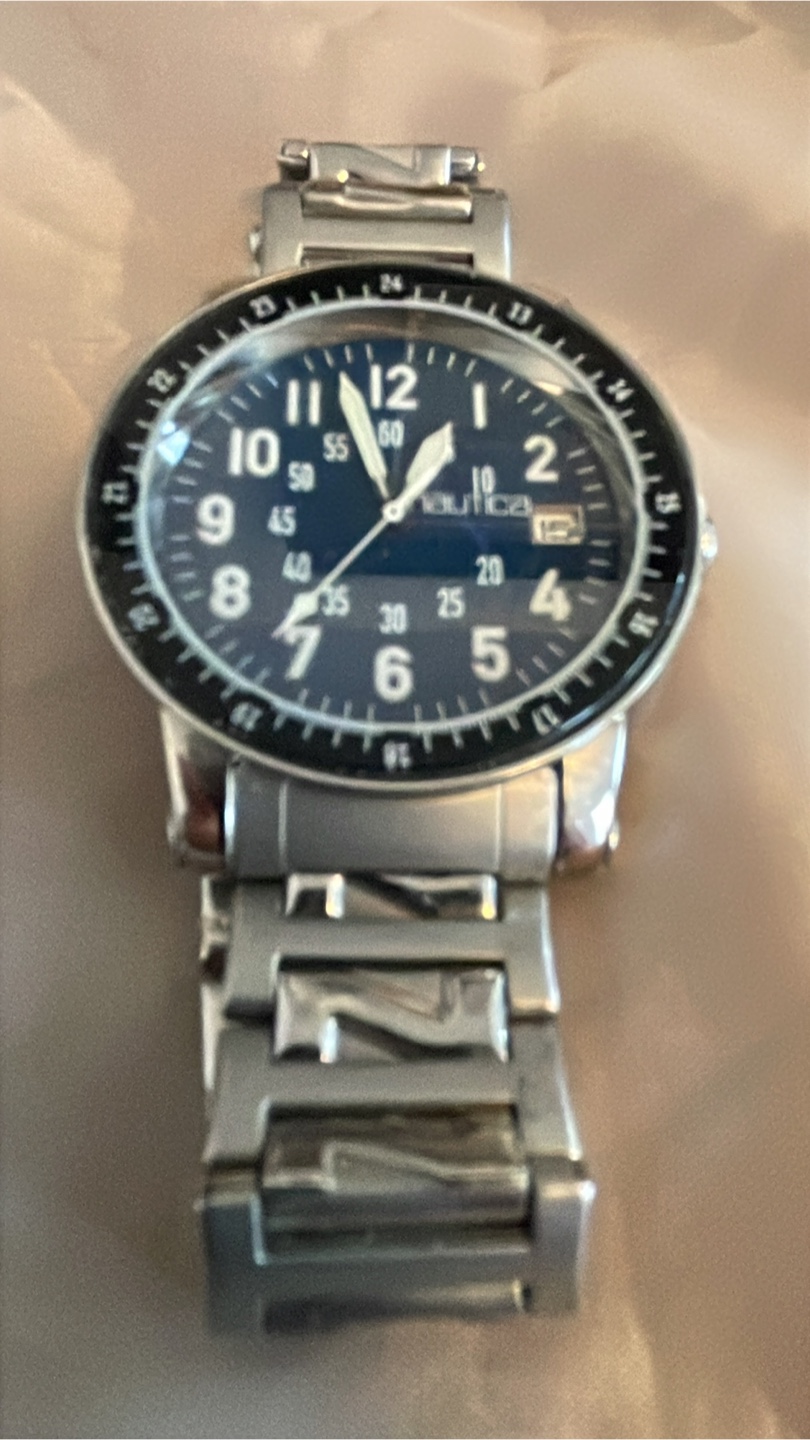 Nautica Blue Dial Stainless Steel Watch - photo 3