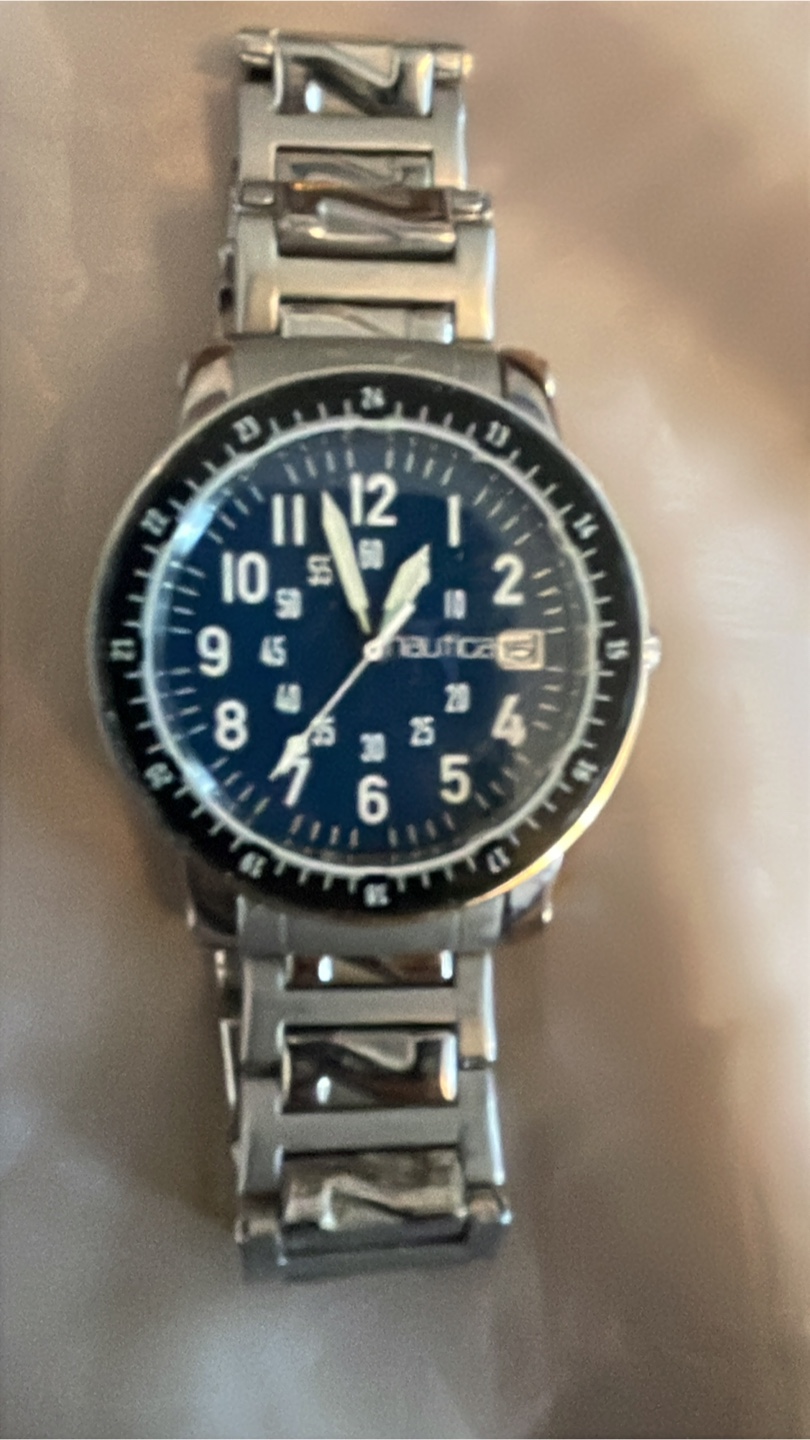 Nautica Blue Dial Stainless Steel Watch - photo 2