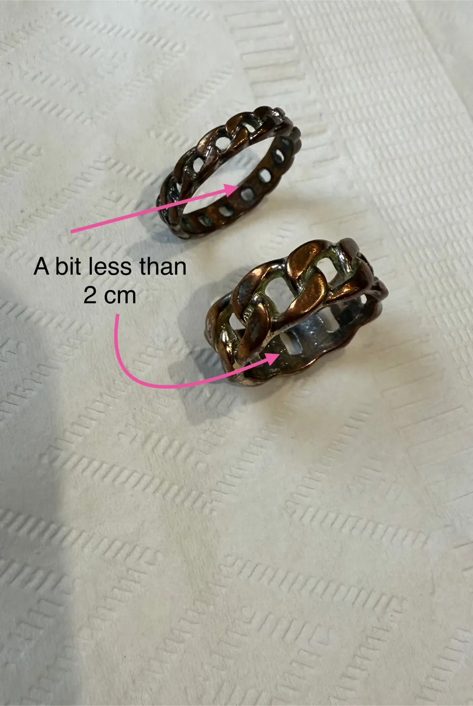 #freecycle Two Chain Link Rings image indicator(3)