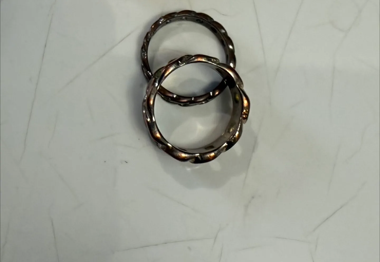 #freecycle Two Chain Link Rings thumbnail