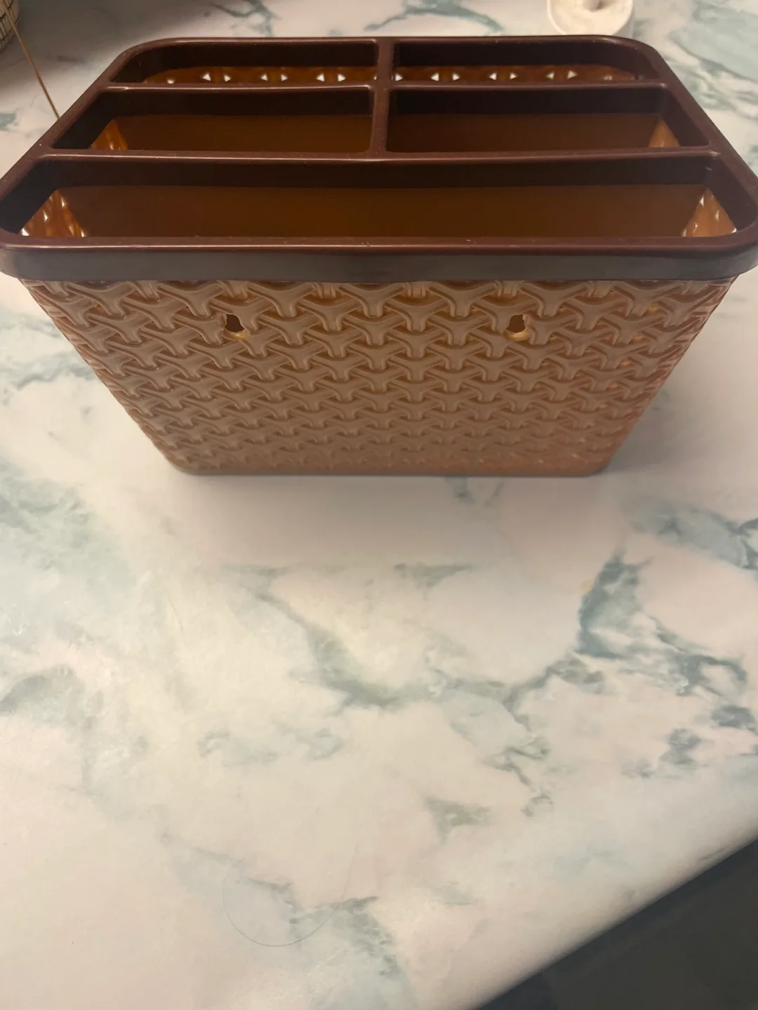 Brown Plastic Organizer Basket #freecycle image indicator(3)