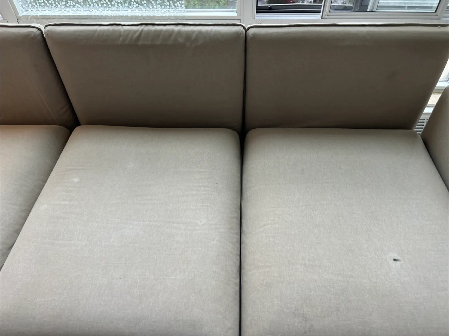 Beige Sectional Sofa with Pull-Out Bed image indicator(6)