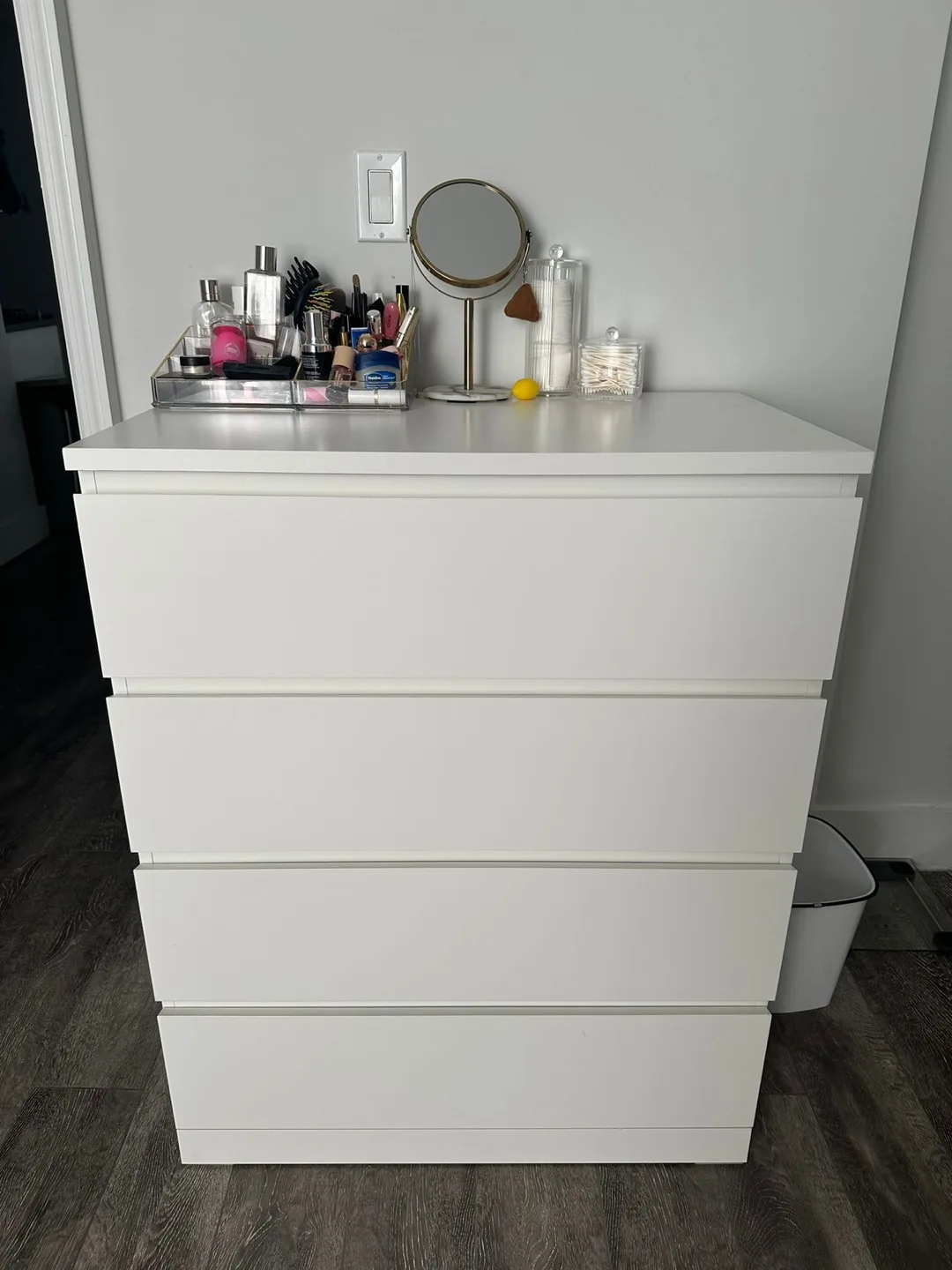 IKEA Malm 4-Drawer Chest - White thumbnail