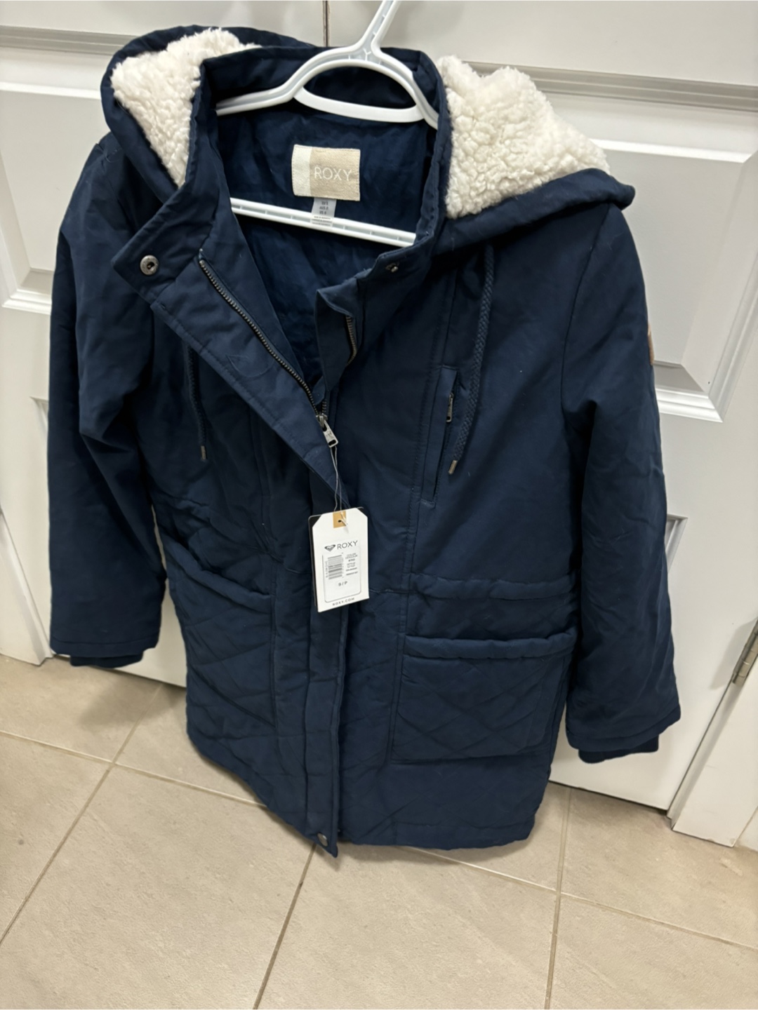 Roxy Navy Blue Winter Coat - Size S