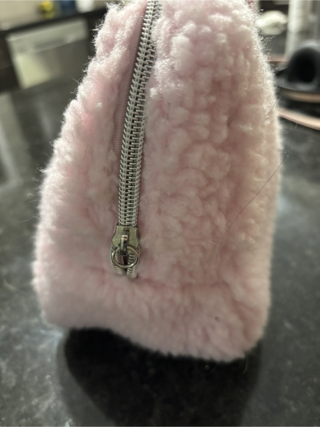 Juicy Couture Pink Sherpa Cosmetic Bag - photo 2