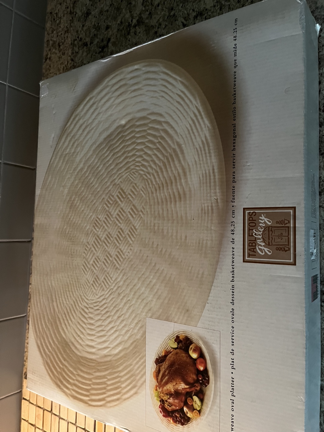 Tabletops Gallery Basketweave Oval Platter 48.25 cm - photo 3