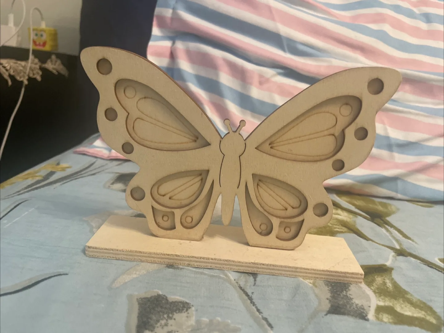 Wooden Butterfly Decoration #freecycle thumbnail