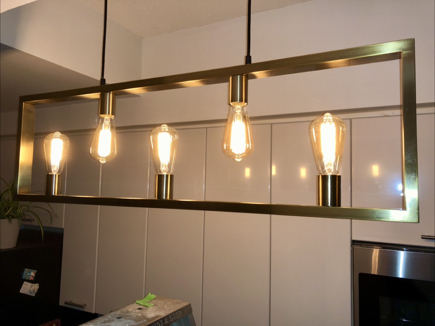 Modern mid-century pendant light