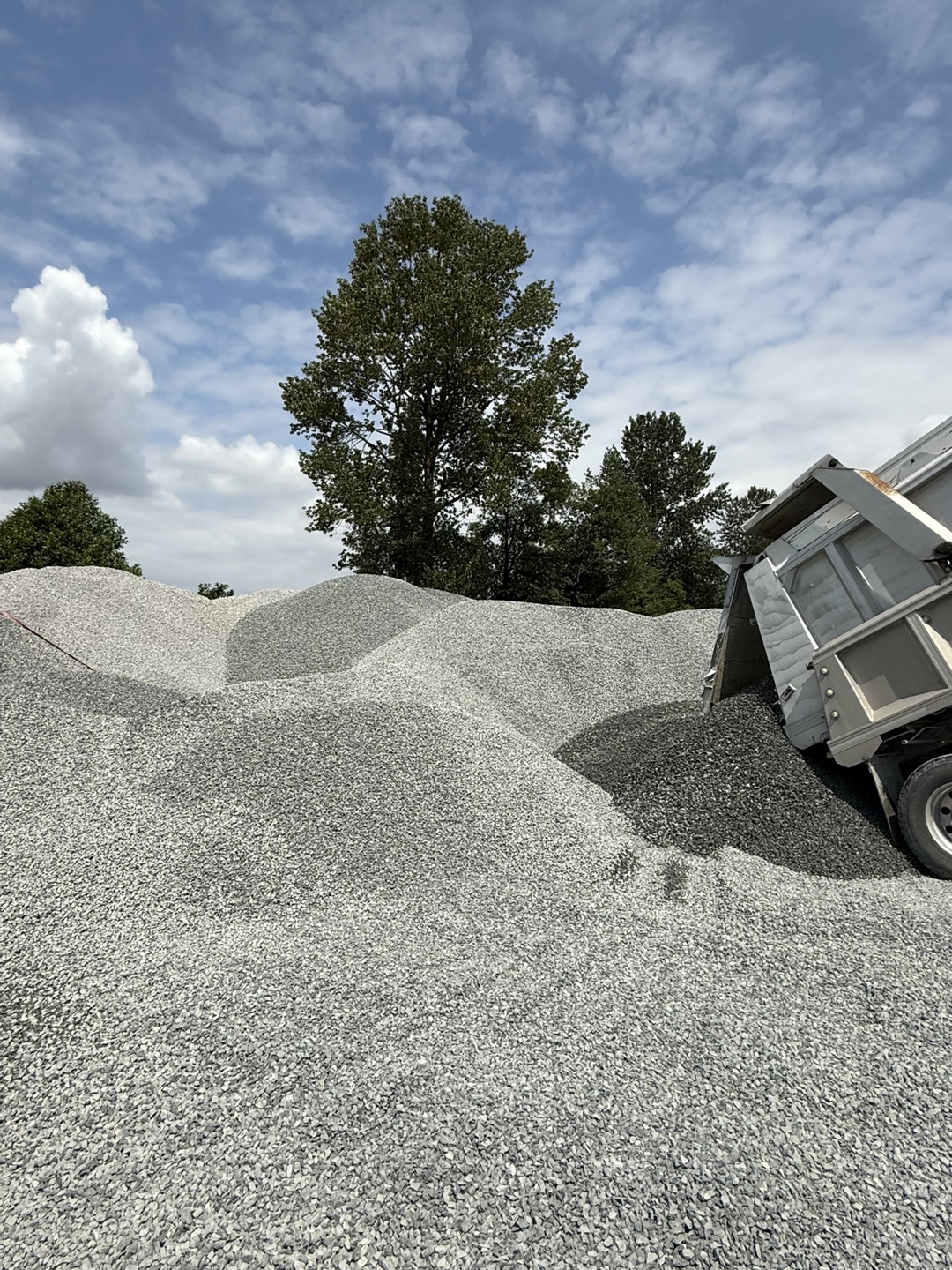 Clear crush gravel