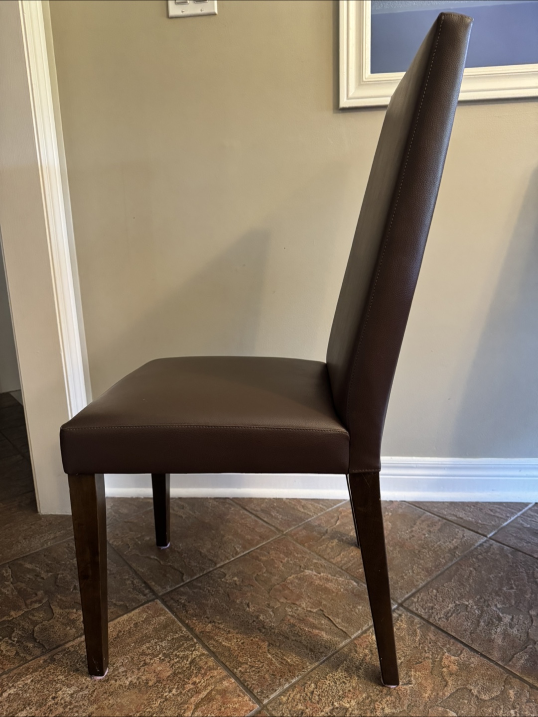 Brown Leather Chairs - Set of 2 - photo 2