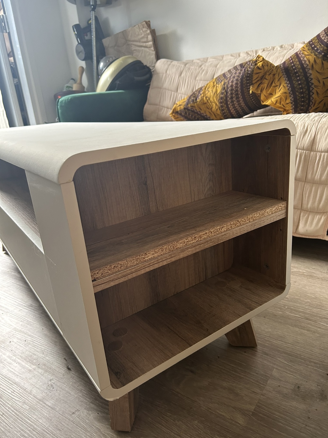 White & Wood Coffee Table - photo 2