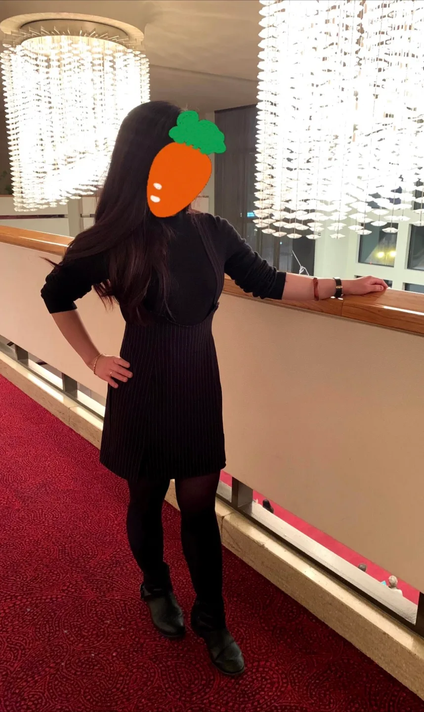 Pinstripe Pinafore Dress thumbnail