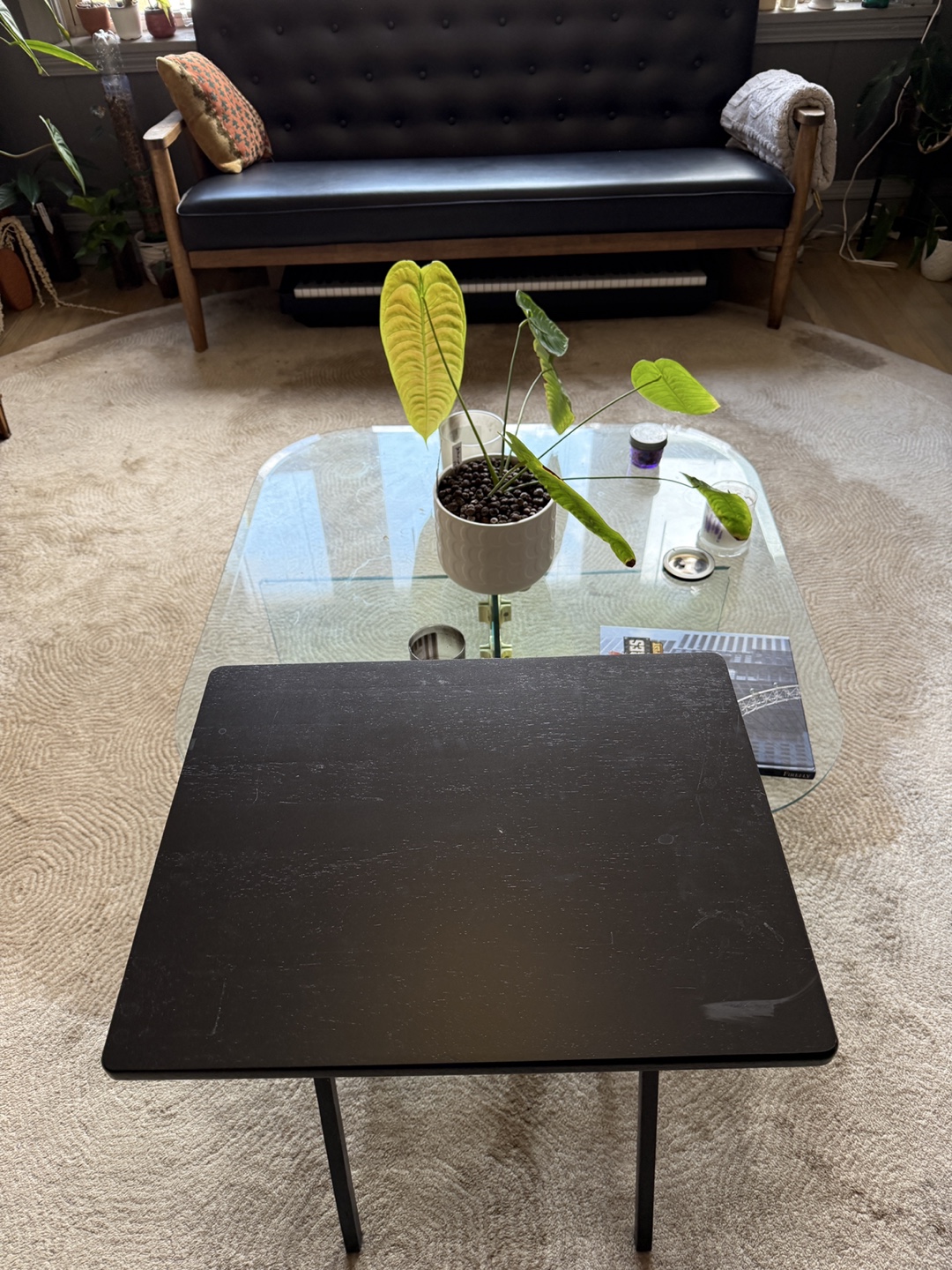 Black Folding Table - photo 2