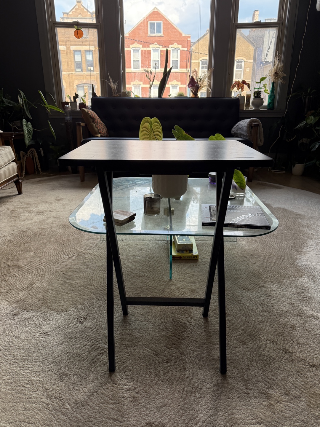 Black Folding Table