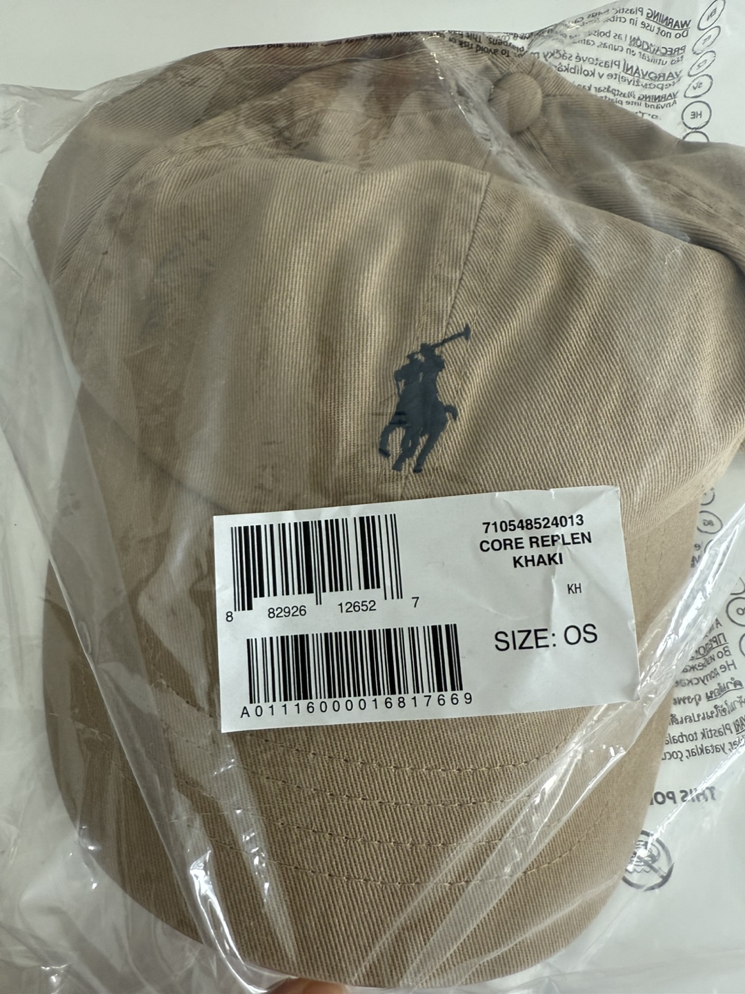 New Ralph Lauren Khaki Baseball Cap