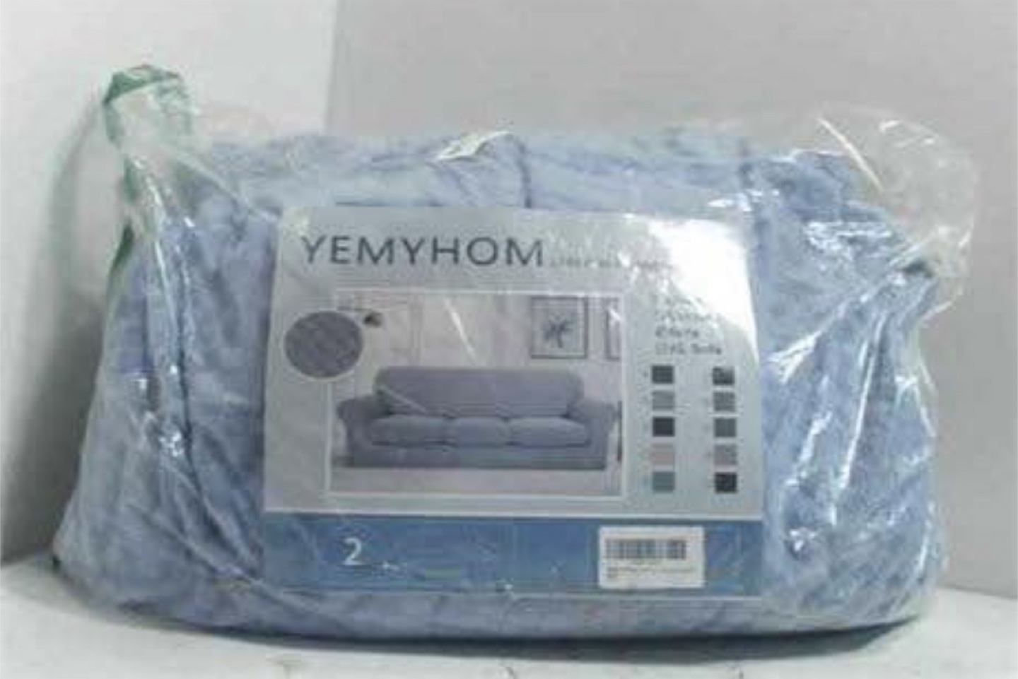 Yemyhom Latest Checkered 4Pc Couch sofa Covers, 71-91", Blue - photo 2