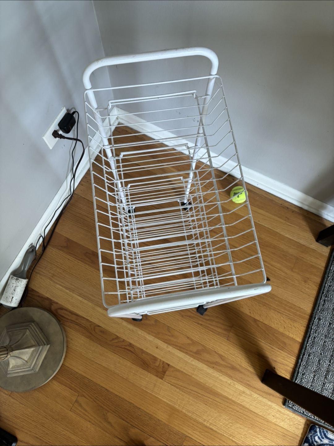 White Metal Rolling Cart - photo 3