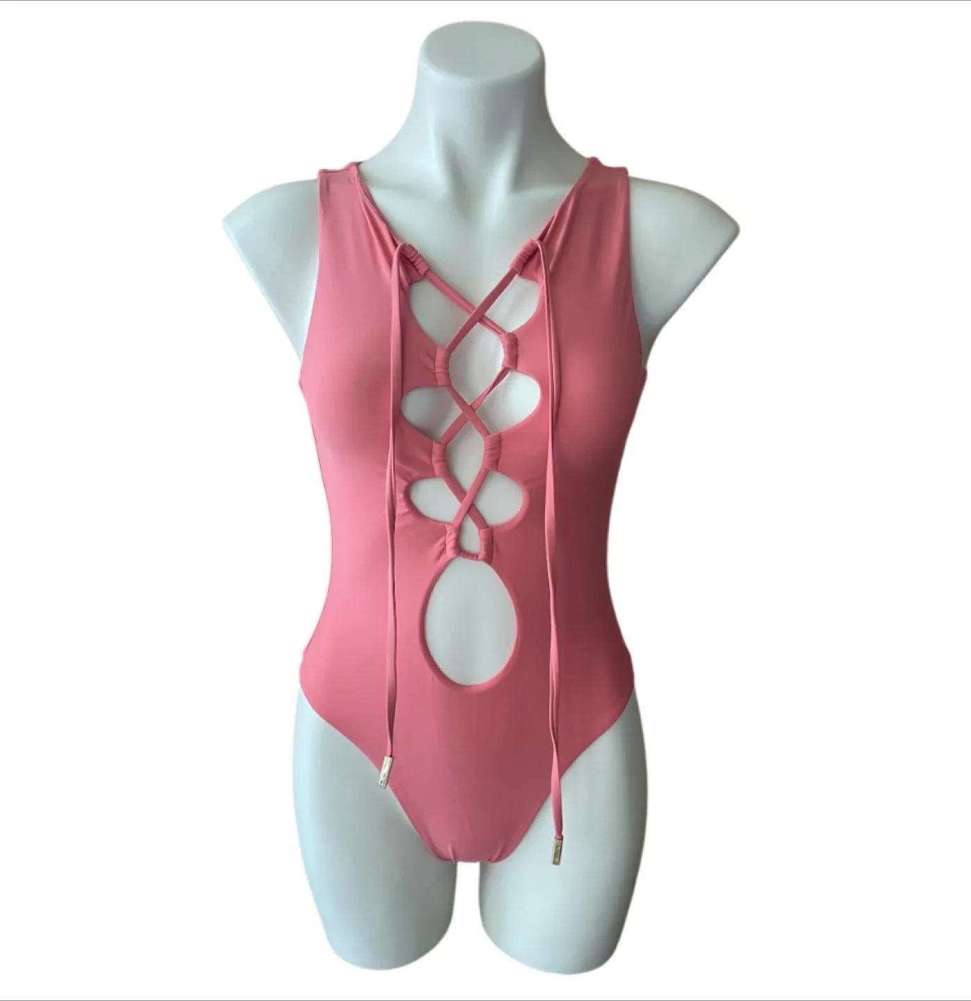 NWT Pink One-Piece Swimsuit Medium thumbnail