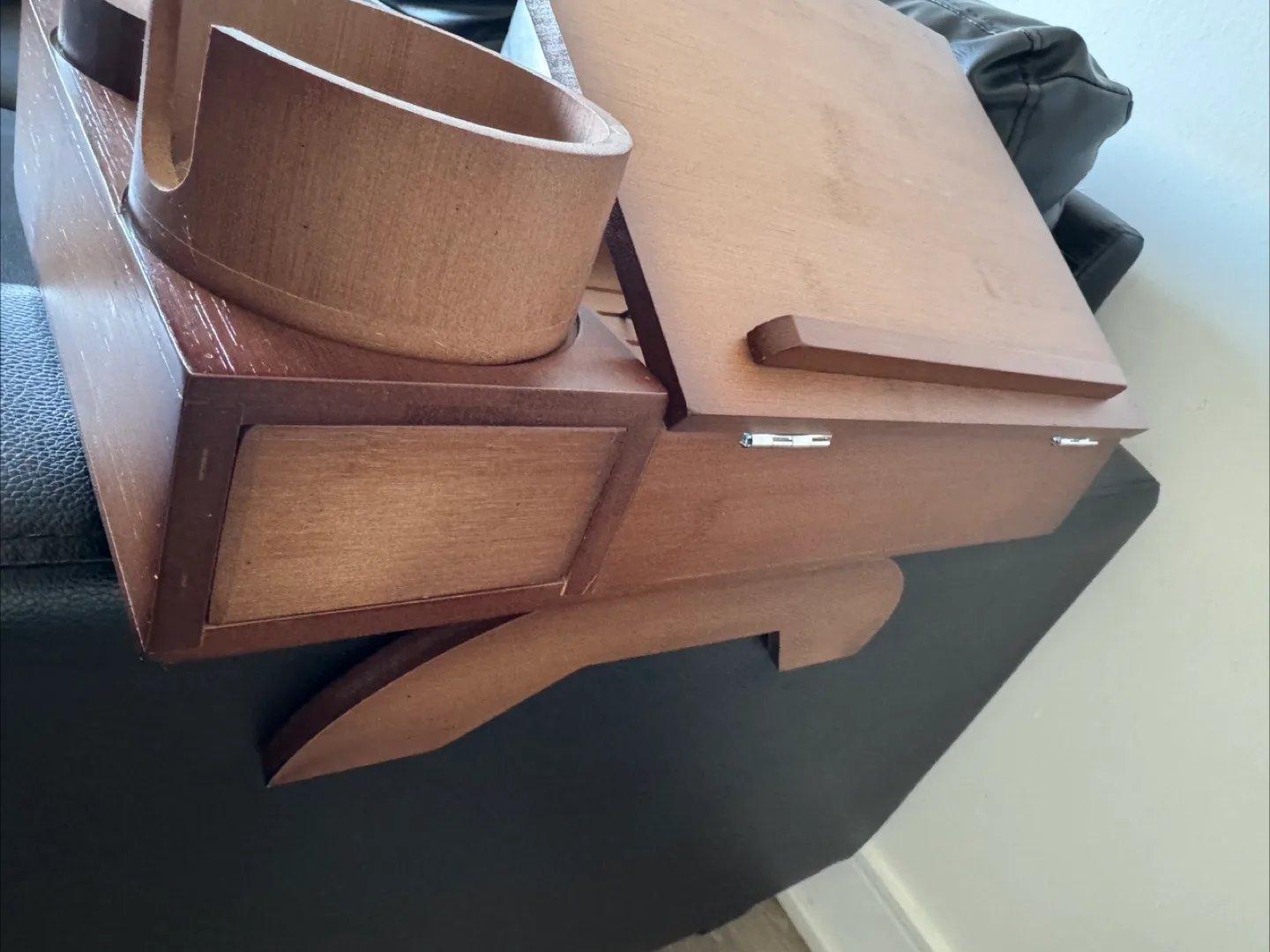 Wooden Couch Armrest Tray Table image indicator(7)