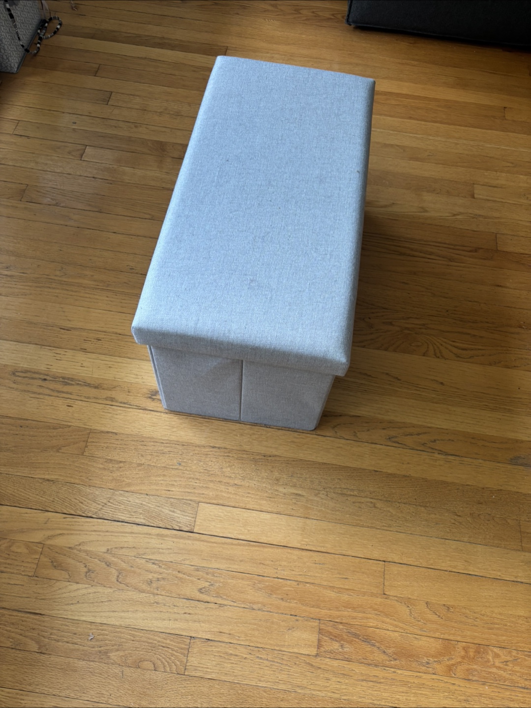 Storage Ottoman Bench - Light Gray - photo 2