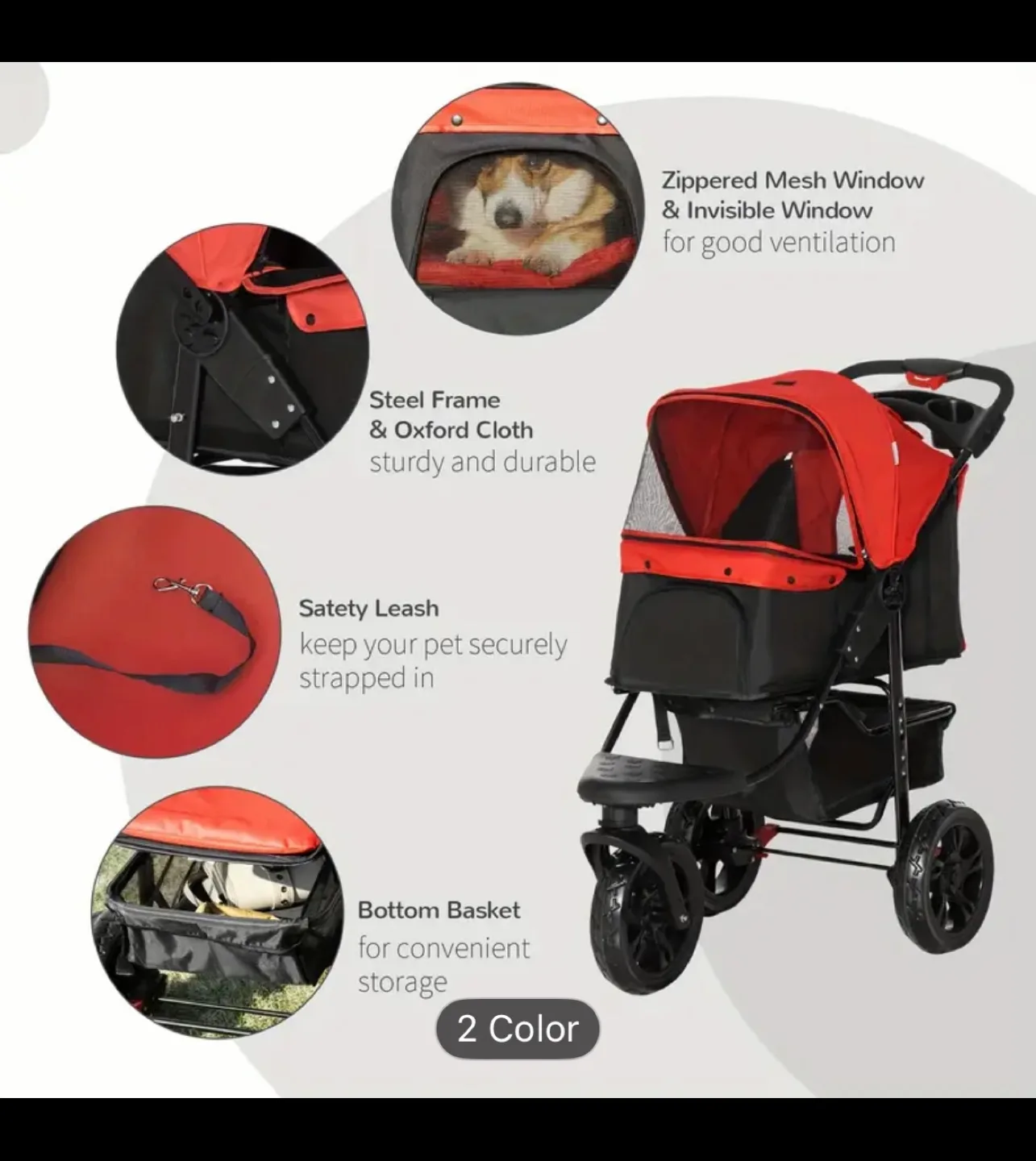 Pet stroller image indicator(6)