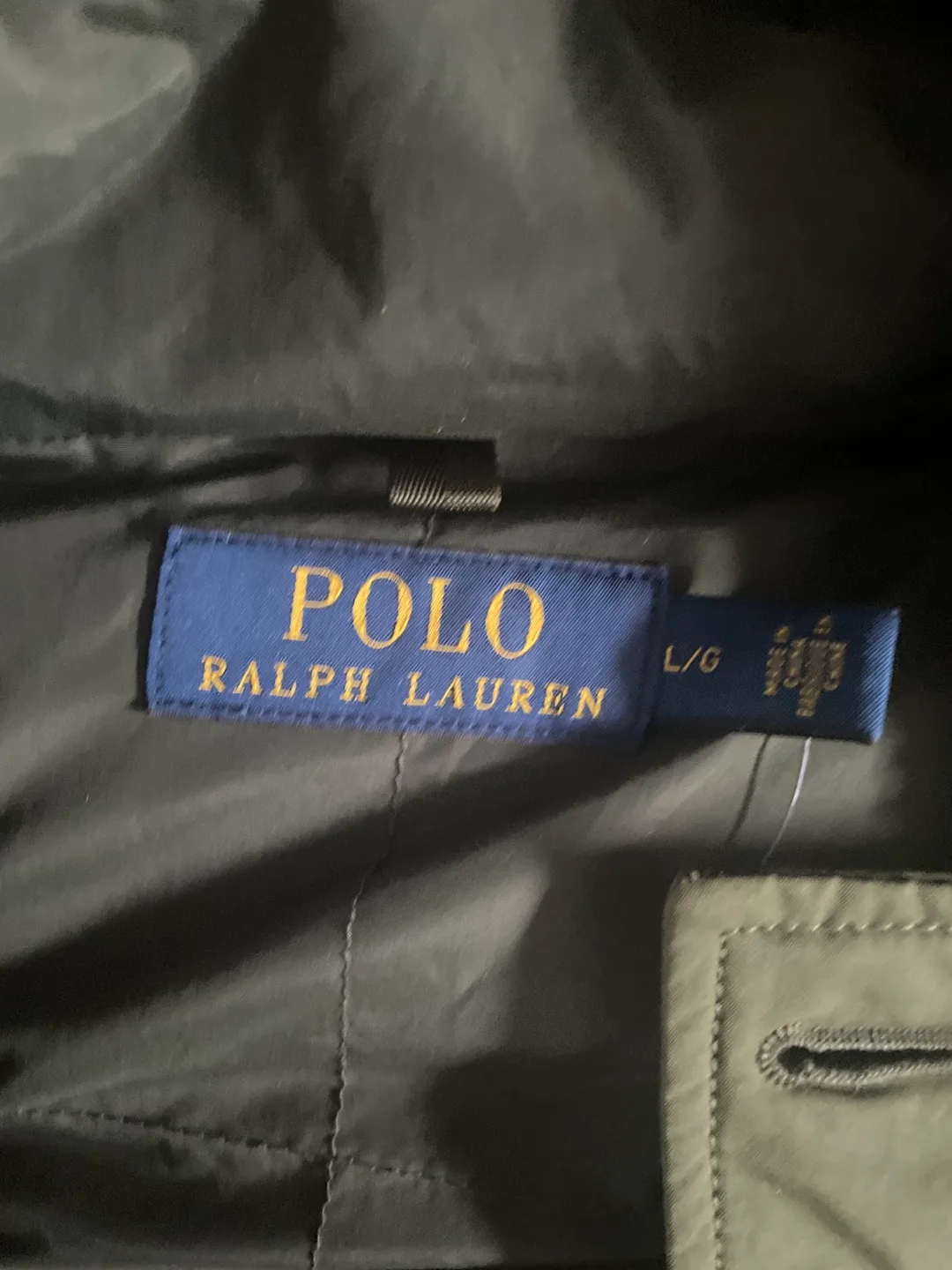 Polo Ralph Lauren Olive Green Puffer Jacket image indicator(3)