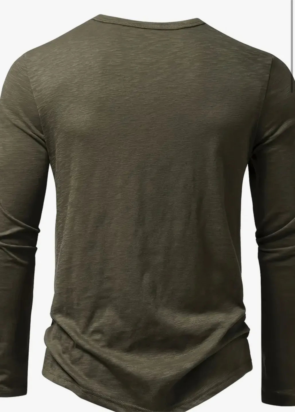 Olive Green Henley Long Sleeve Shirt image indicator(2)
