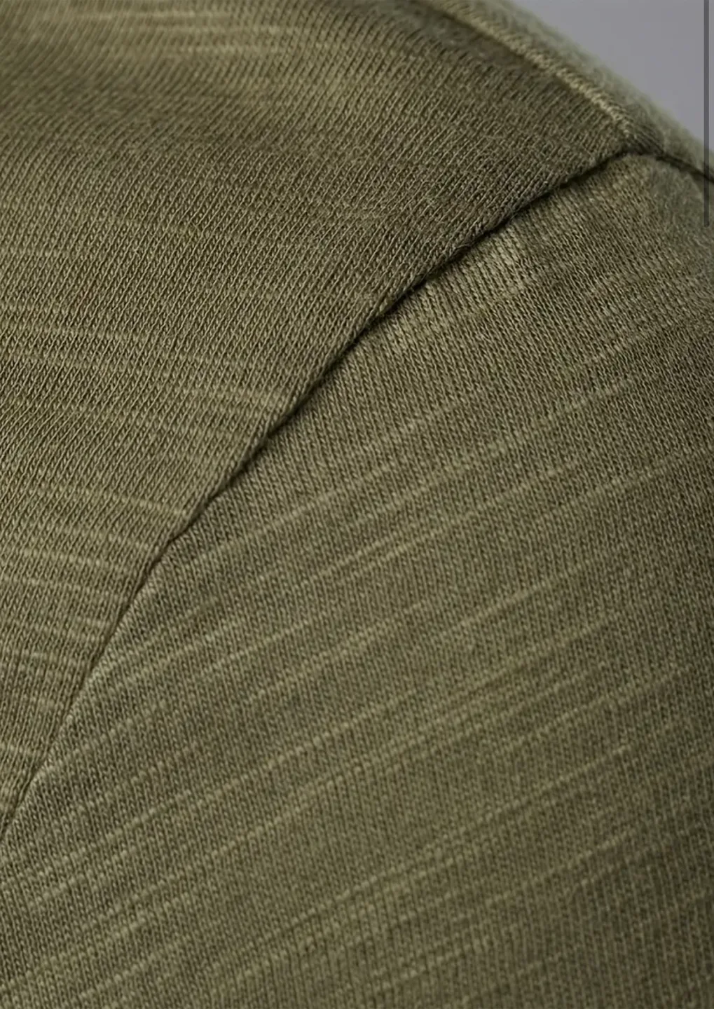 Olive Green Henley Long Sleeve Shirt image indicator(5)