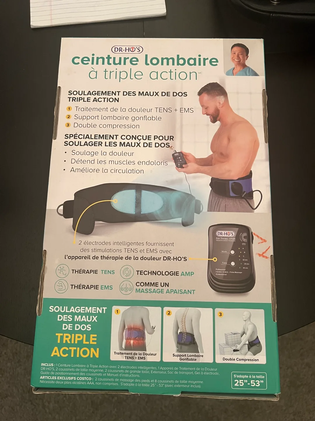 Dr-Ho's Triple Action Back Belt (25-53" Waist) image indicator(3)