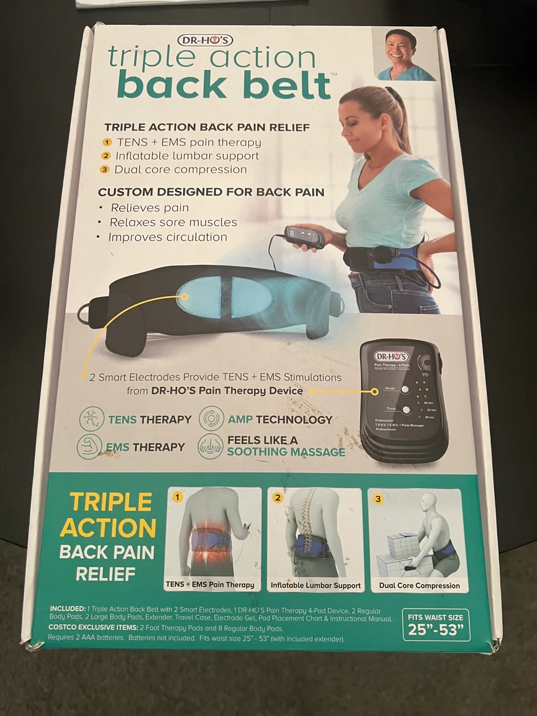 Dr-Ho's Triple Action Back Belt (25-53" Waist) image indicator(2)