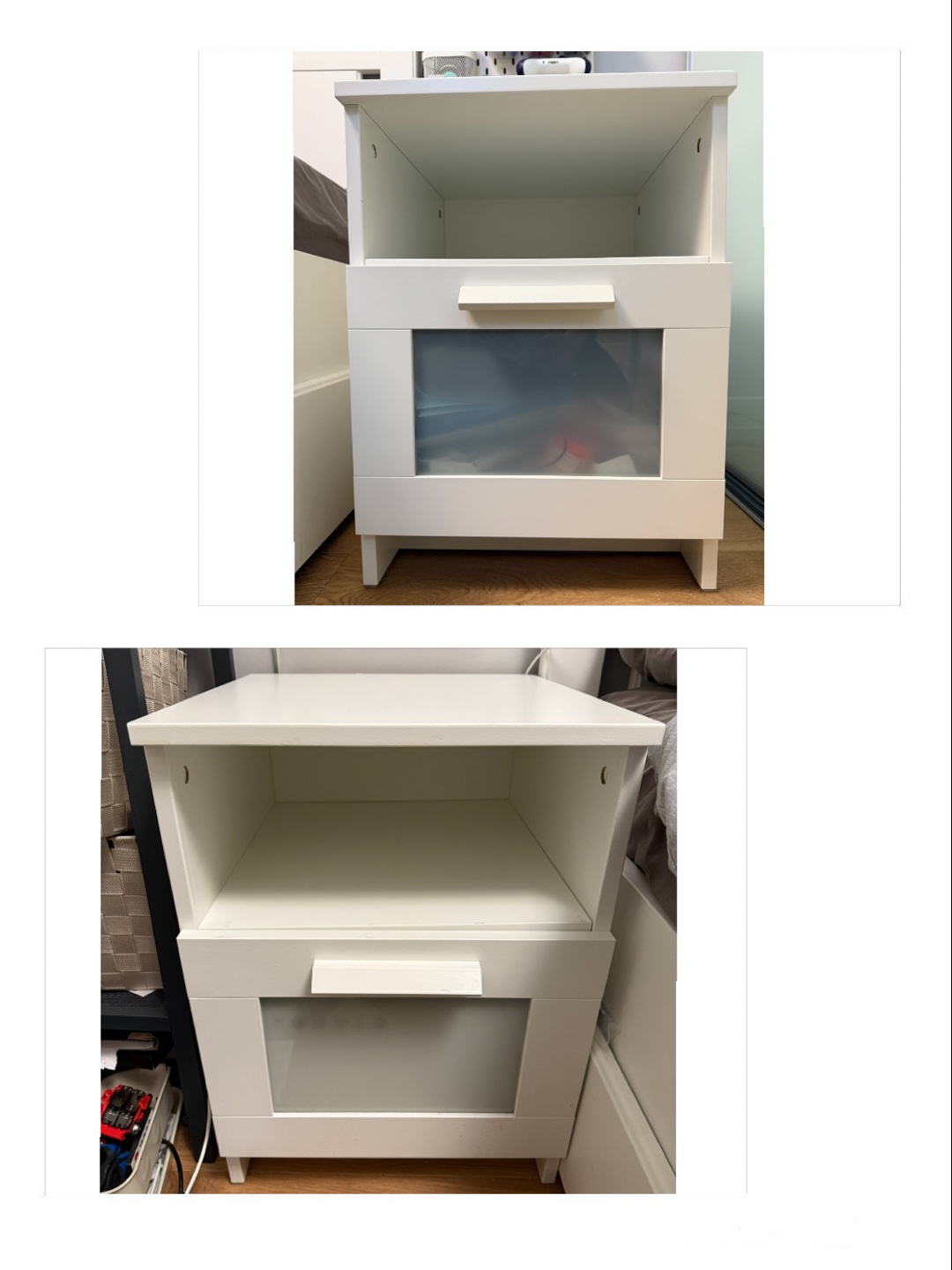 Set Of 2 Brimnes White Nightstands