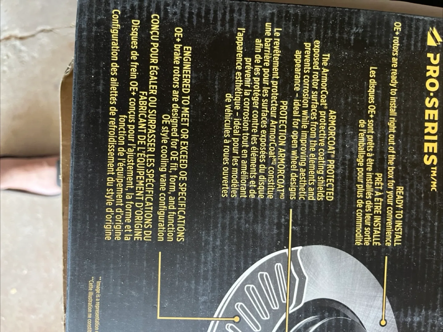 2 brand new OE+ Pro-Series Brake Rotor image indicator(5)