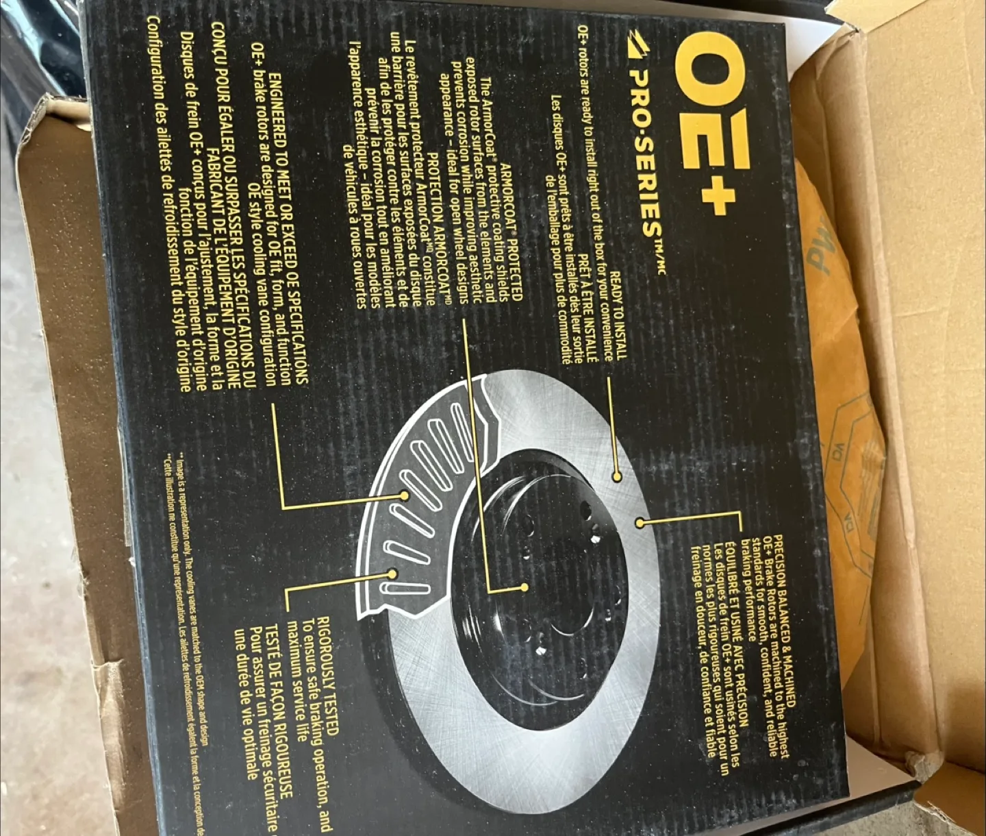 2 brand new OE+ Pro-Series Brake Rotor image indicator(4)