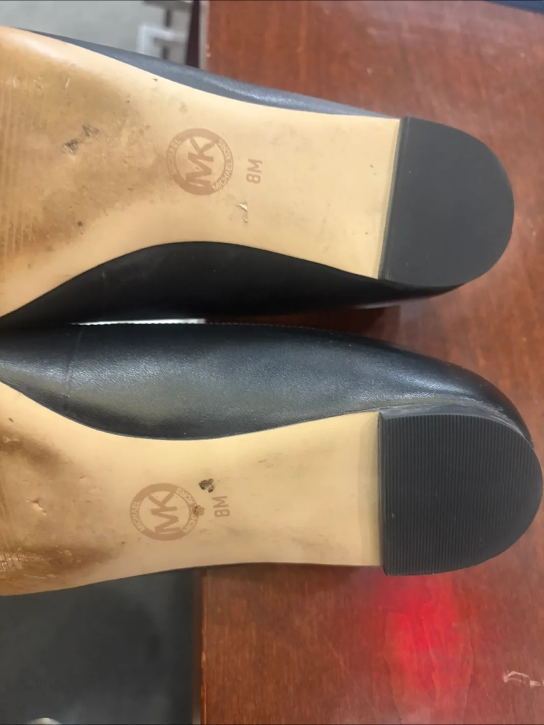 Michael Kors Black Leather Heels - Size 8M image indicator(3)