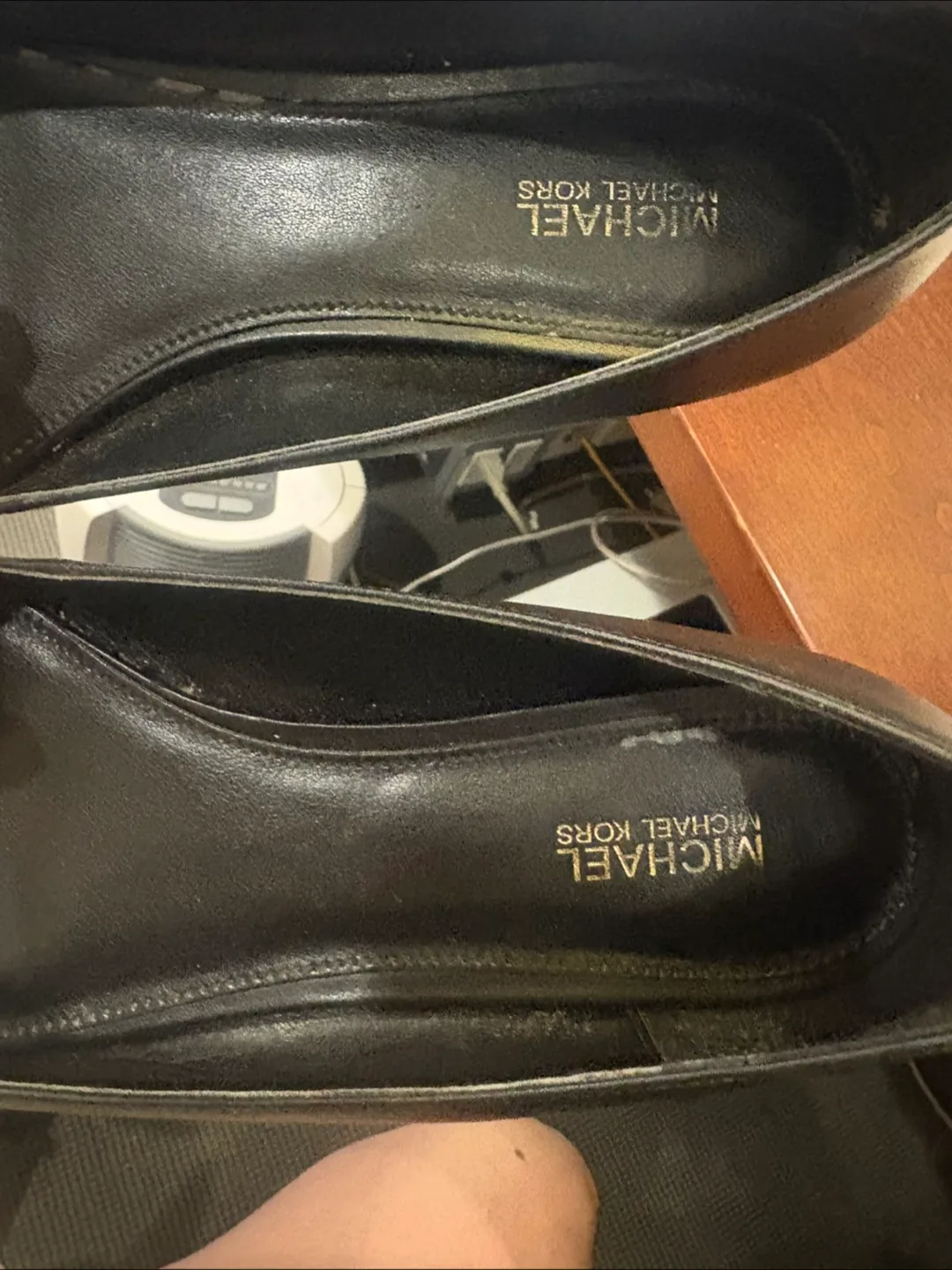 Michael Kors Black Leather Heels - Size 8M image indicator(4)