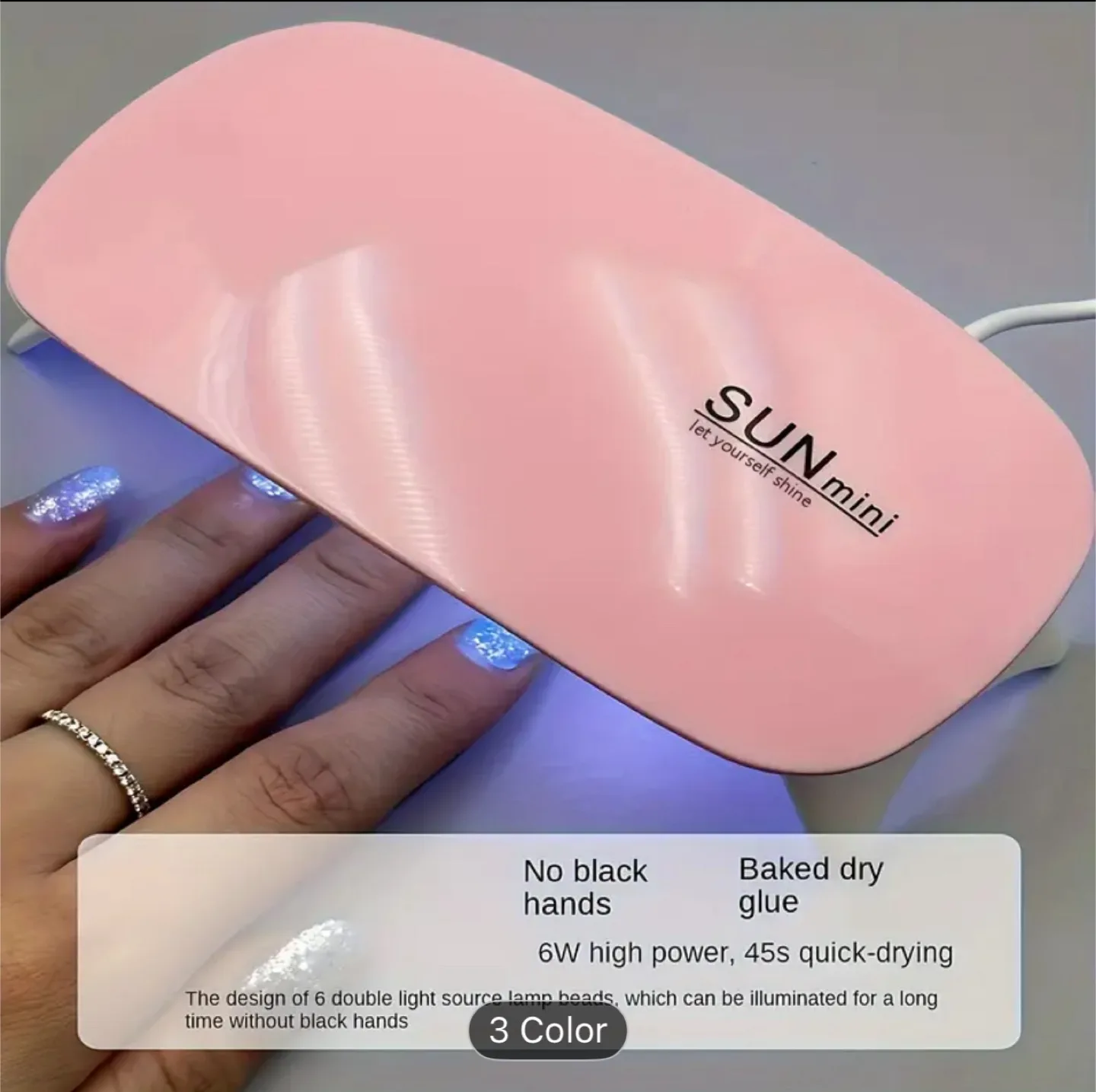SUN mini UV LED Nail Lamp - Portable & Foldable image indicator(2)