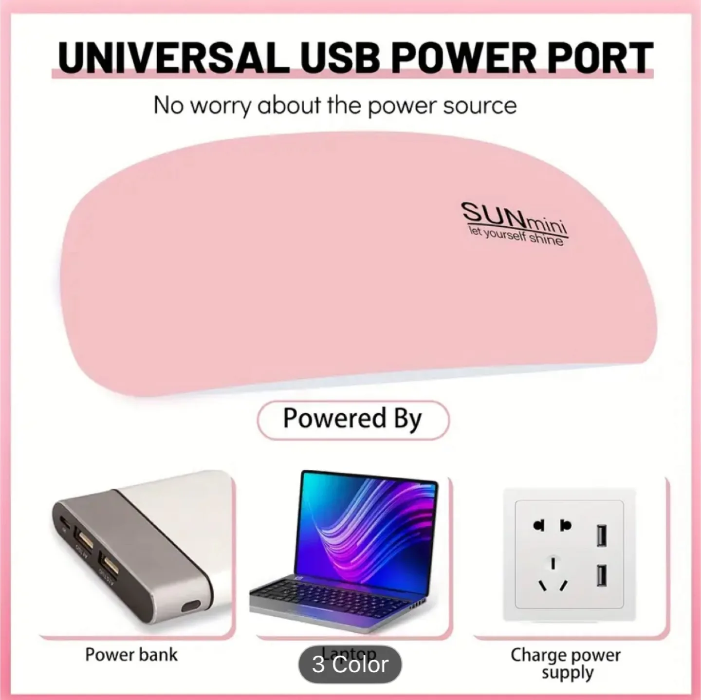 SUN mini UV LED Nail Lamp - Portable & Foldable image indicator(4)