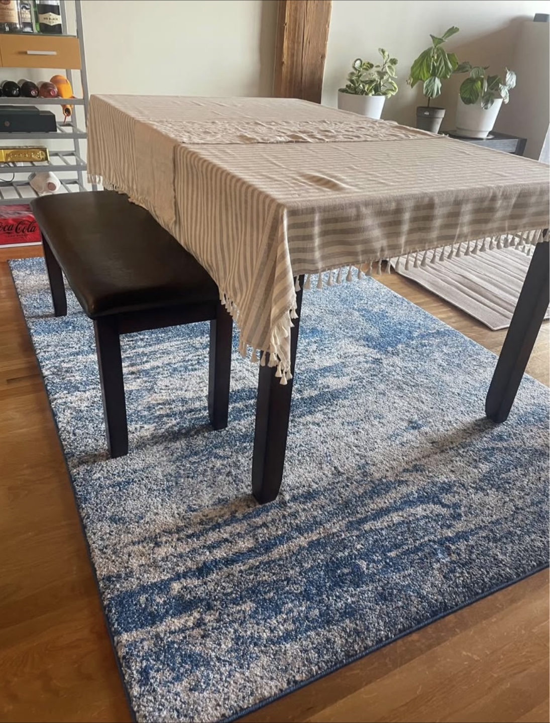 5x7 Blue & White Area Rug - photo 2