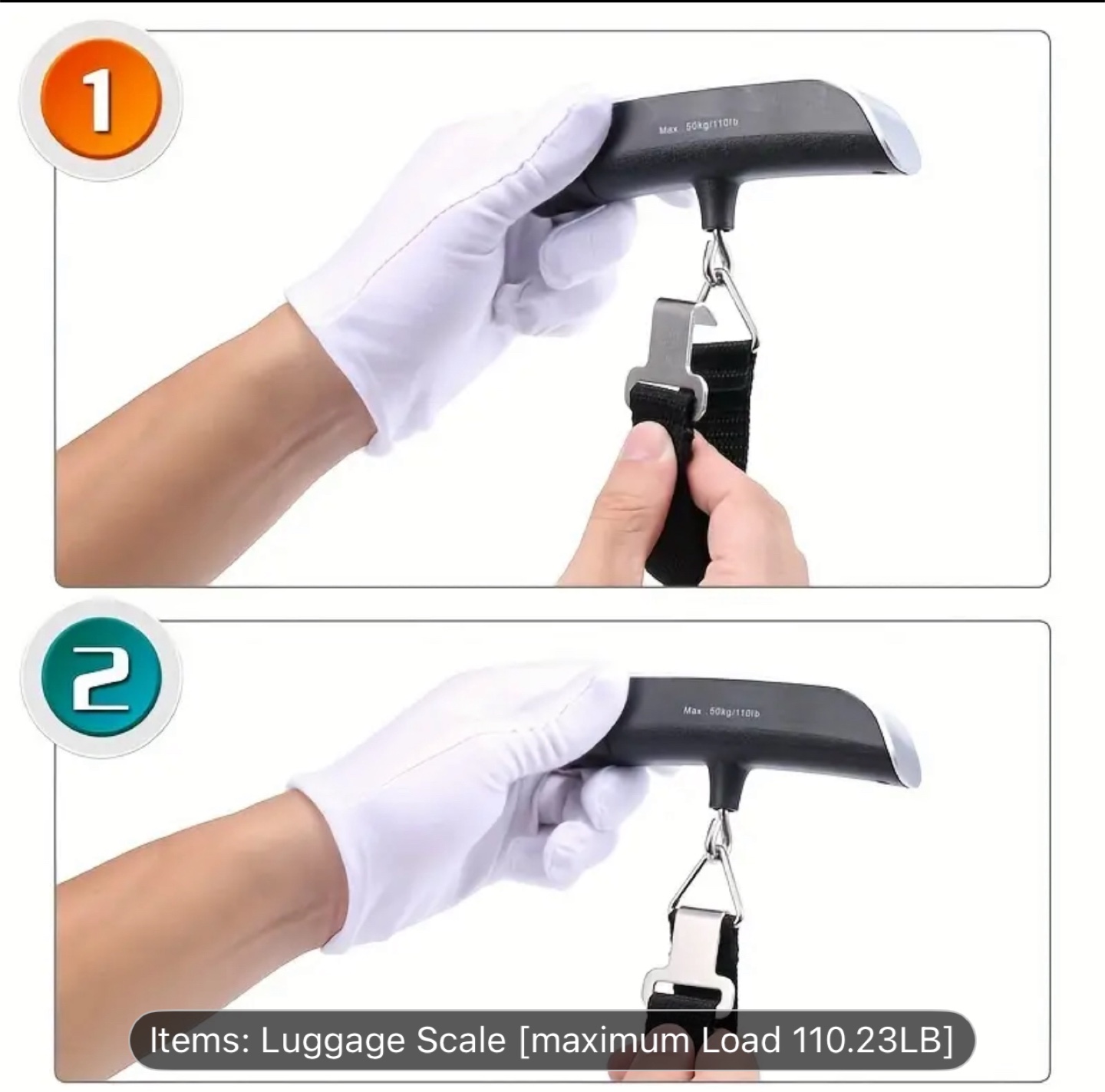 HOTU Digital Luggage Scale - Max 50kg/110lb - photo 2