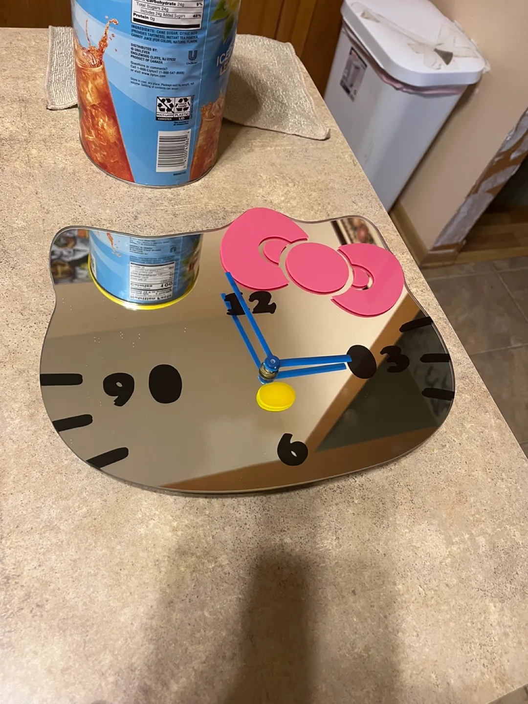 Hello Kitty Mirror Wall Clock thumbnail