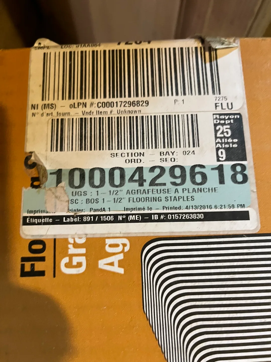 BOSTITCH 1-1/2" Flooring Staples image indicator(2)