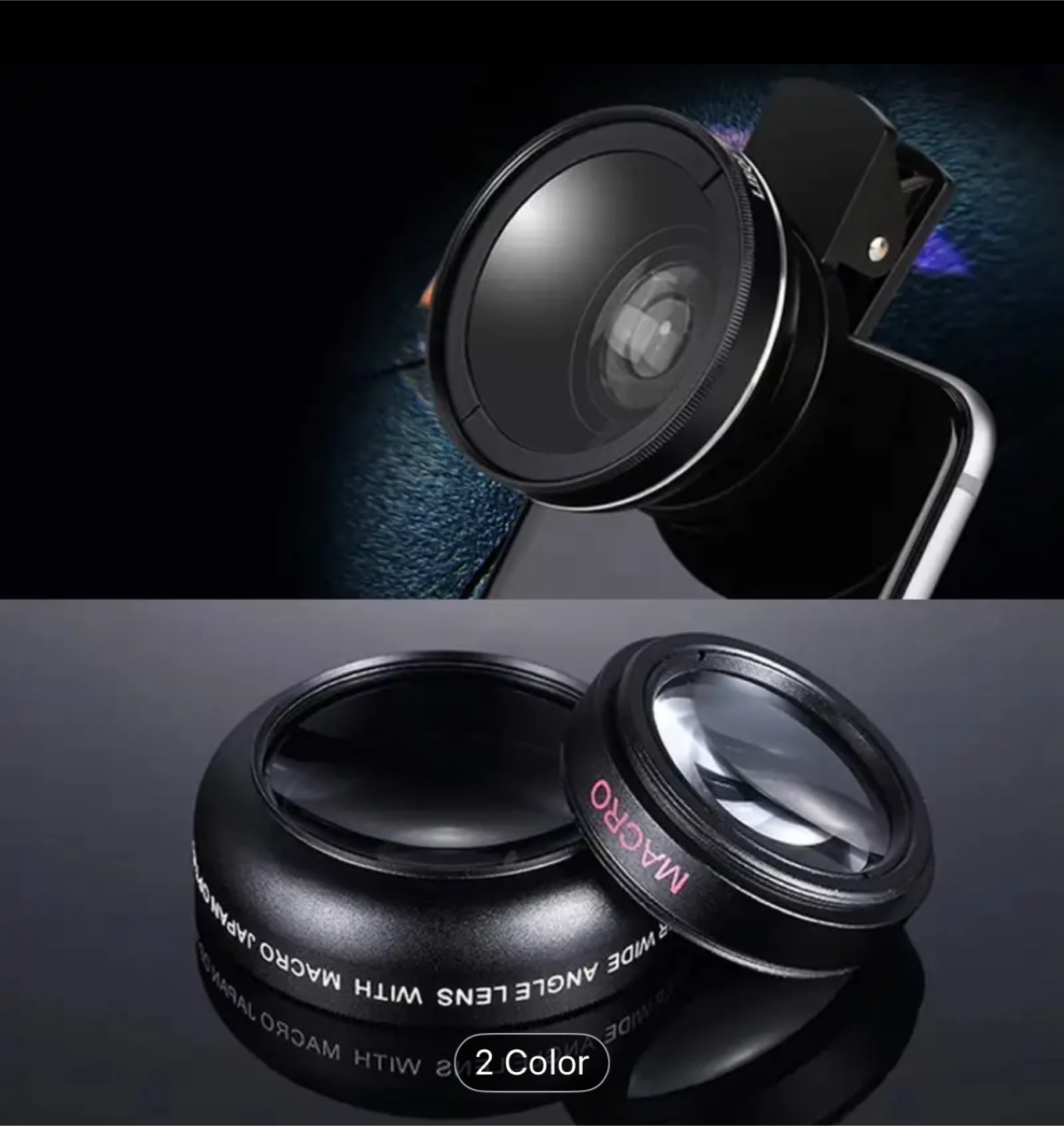 HD Camera Kit Wide Angle Macro Lens - Black - photo 4