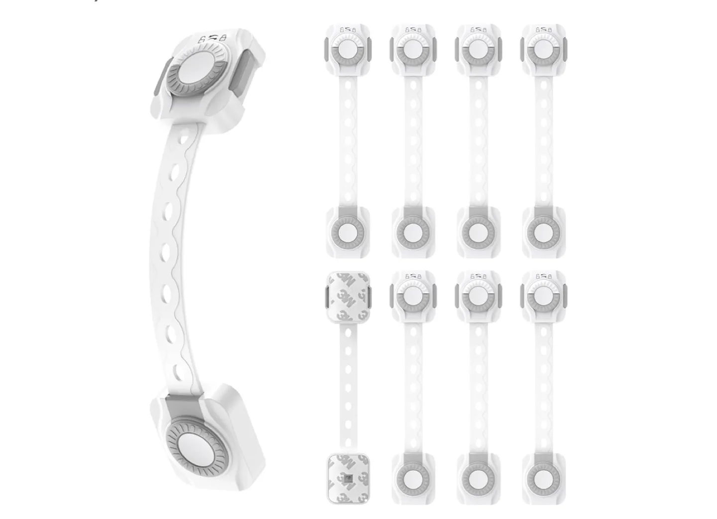 Adjustable Baby Safety Locks - 8 pcs thumbnail