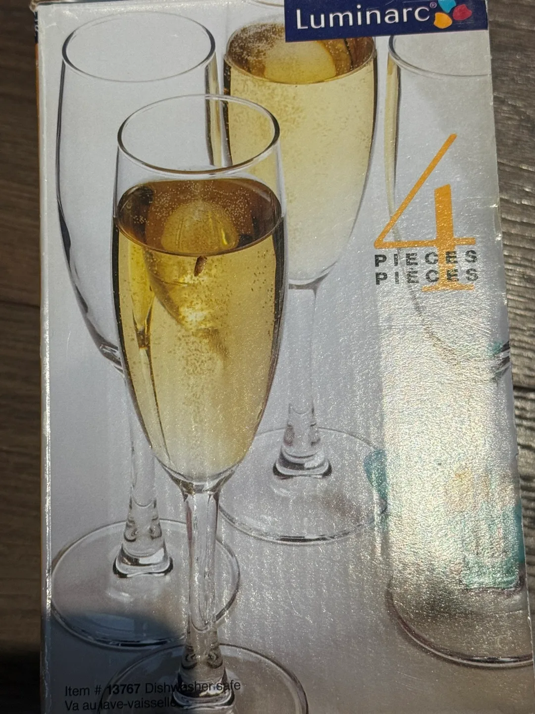 Luminarc 4-Piece Champagne Flute Set image indicator(2)