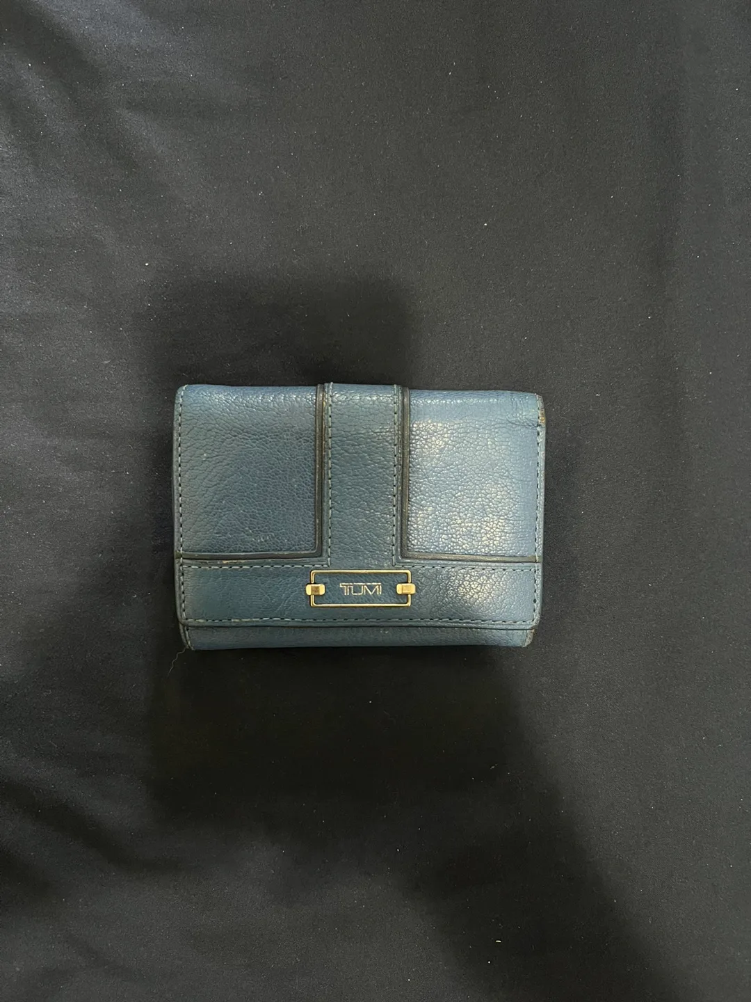 Tumi Blue Leather Wallet thumbnail