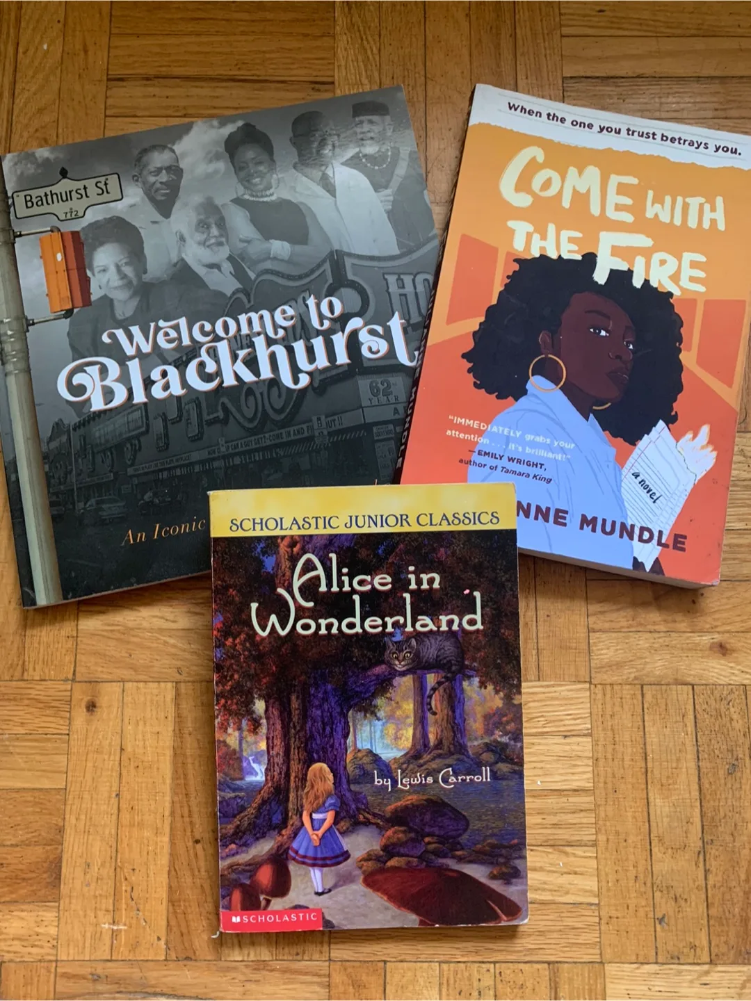 3 Books: Come With The Fire, Blackhurst, Alice in Wonderland thumbnail