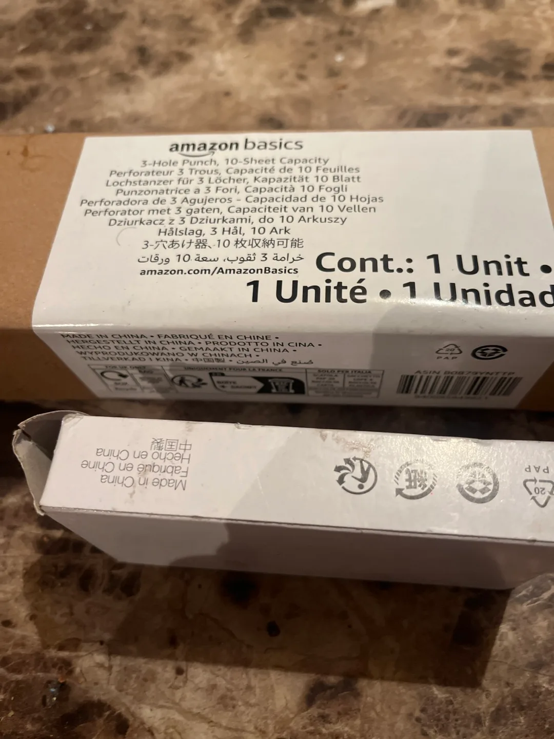 Amazon Basics 3-Hole Punch, 10-Sheet Capacity image indicator(2)